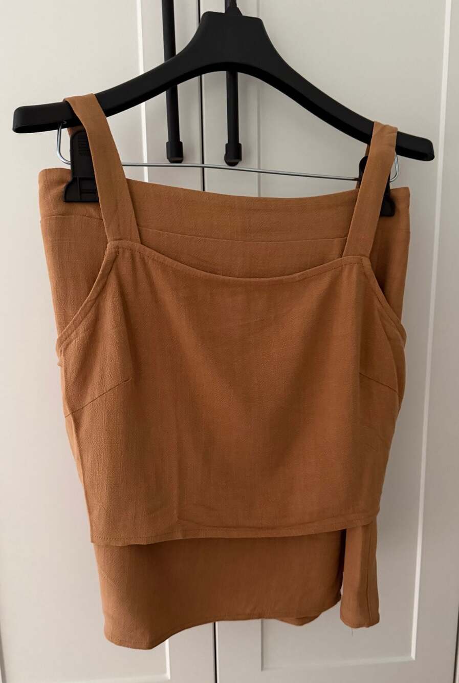 Lilou Two-Piece Set Crop Top and Button-Front Mini Skirt